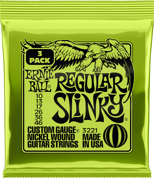 Ernie Ball 3221 Regular Slinky 10-46 Pak van 3