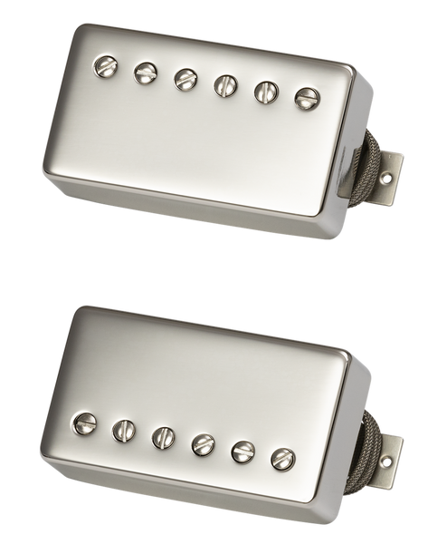 Gibson Accessories Custombucker Gepaarde Set Double Black True Historic Nikkelen Kappen