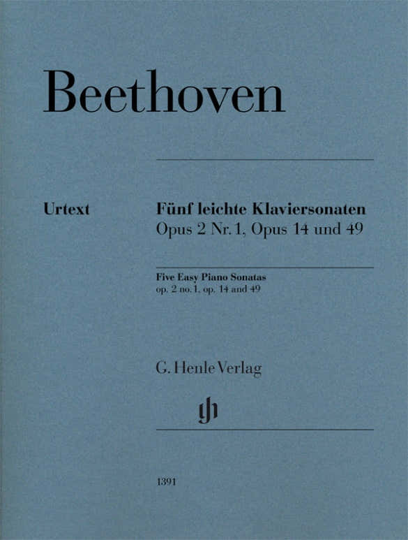 Beethoven L.V. - Five Easy Piano Sonatas Op.2/1 Op.14 & 49