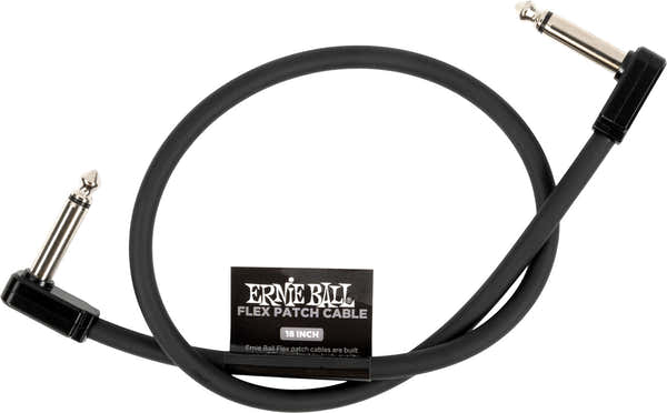 Ernie Ball PATCH CABLE FLEX 45CM - BLACK