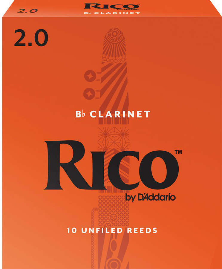 RICO ORANGE BB CLARINET REEDS 2