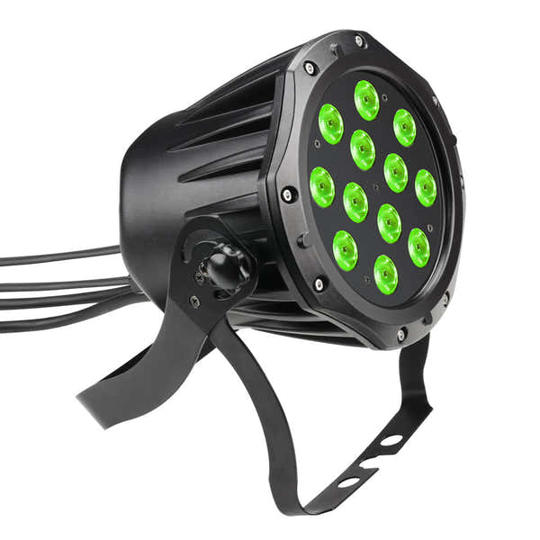 Cameo OUTDOOR PAR TRI 12 IP 65 - BUITEN PAR TRI COLOUR LED 12 X 3 W RGB MET ZWARTE DOOS