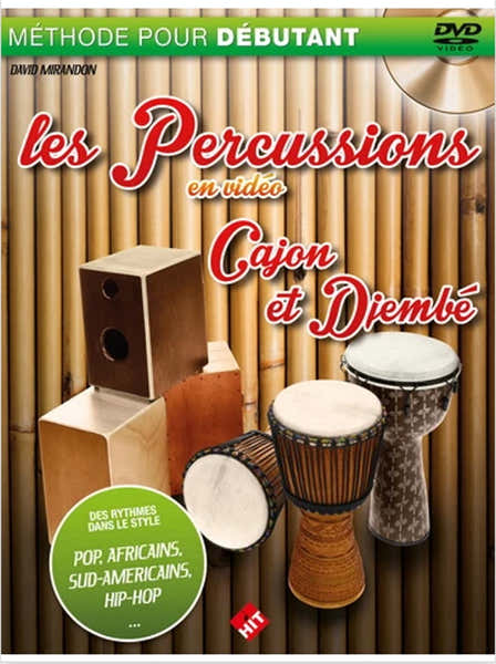 Mirandon D. - Les Percus En Video Livre + DVD - Djembe et Cajon