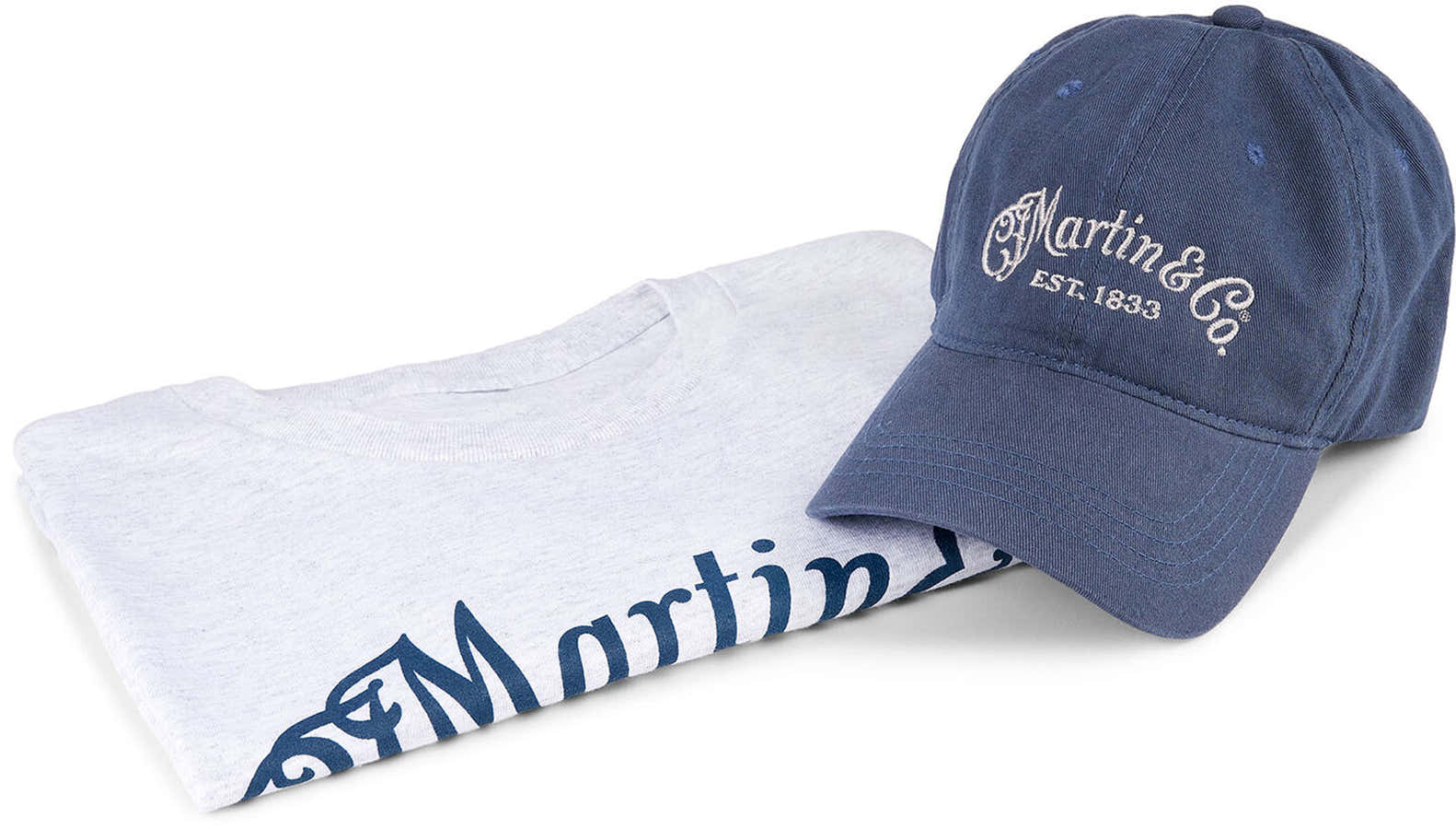 Set T-shirt + Pet, grijs en blauw M