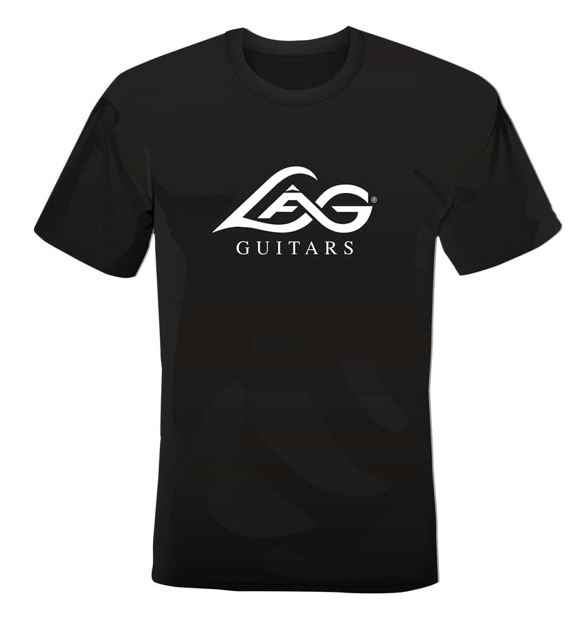 T-shirt LÂG Zwart Logo Wit L