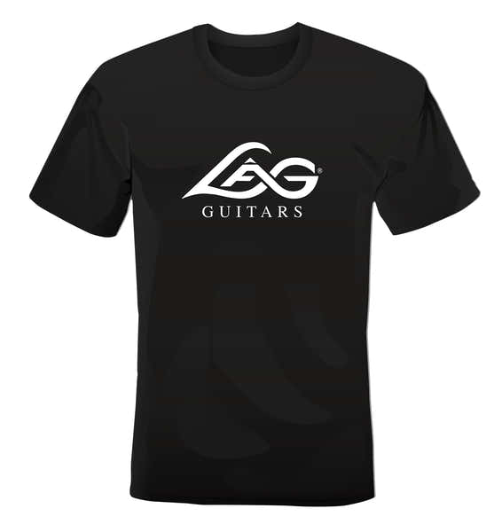 T-shirt LÂG Zwart Logo Wit L