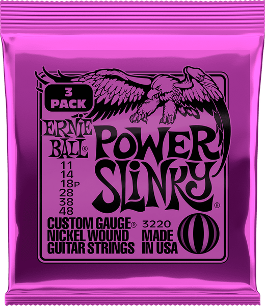 Ernie Ball 3220 Power Slinky 11-48 Pak van 3