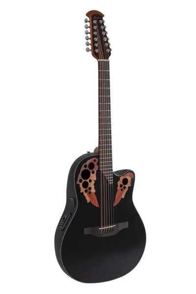 Ovation Elektro-Akoestische Gitaar Celebrity Elite Mid Cutaway 12-String Black