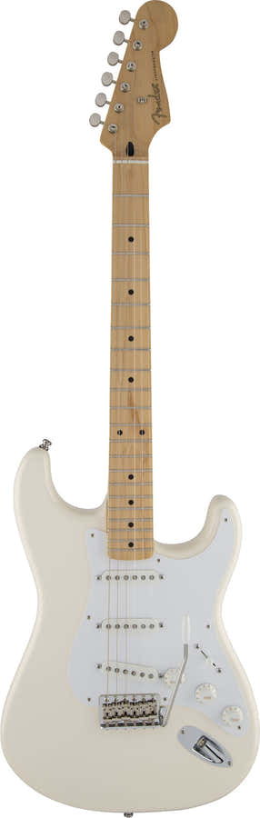 Stratocaster Signatuur Jimmie Vaughan MN Tex-Mex Olympisch wit