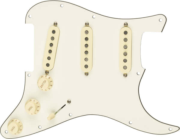 Fender Custom Shop PRE-WIRED STRAT PICKGUARD TEXAS SPECIAL SSS PARCHMENT 11 HOLE PG