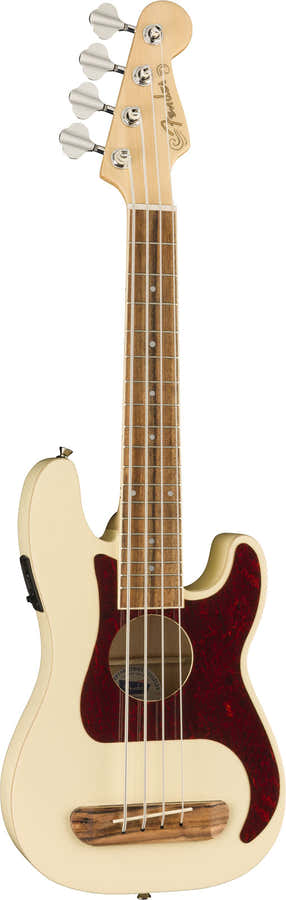 Precision Bass Fullerton Uke WN Olympisch wit