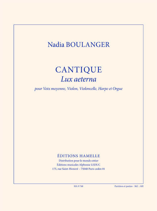 Cantique (Lux Aeterna)