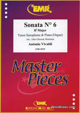 Vivaldi Antonio - Sonate N°6 Bes Majeur Tenorsaxofoon & Piano