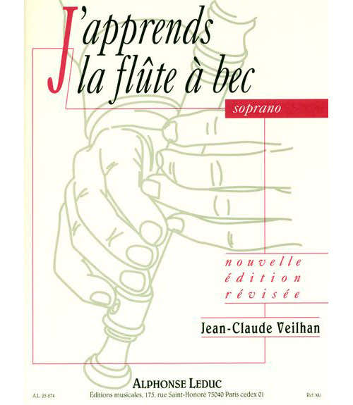 Leduc J'apprends La Flûte A Bec Soprano - Veilhan