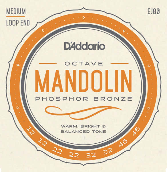 D'ADDARIO EJ80 STRINGS FOR MANDOLIN MEDIUM 12-46