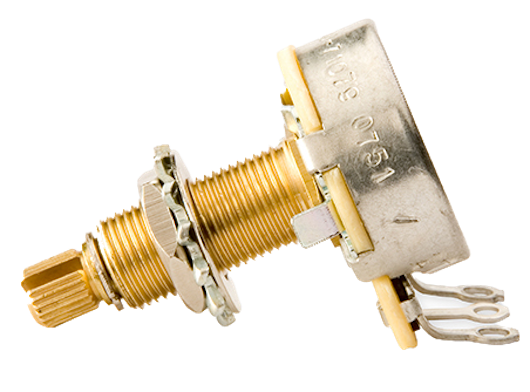 PARTS 500K OHM AUDIO TAPER POTENTIOMETER LONG SHAFT