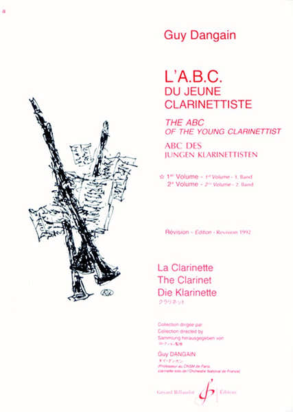 Billaudot L'Abc Du Jeune Clarinettiste Vol.1 - Dangain