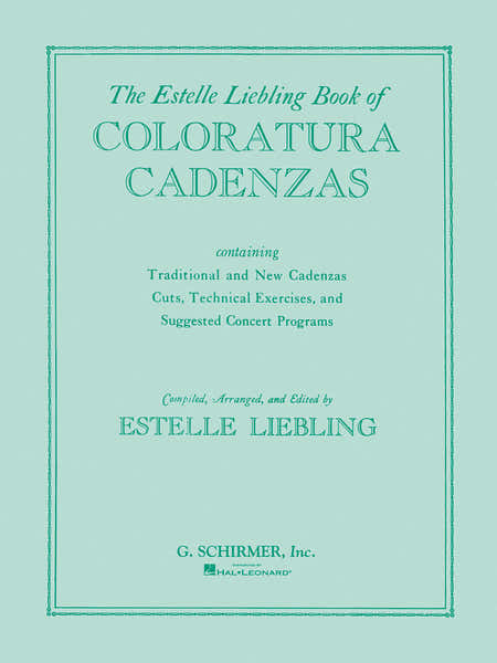Schirmer Coloratura Cadenzas
