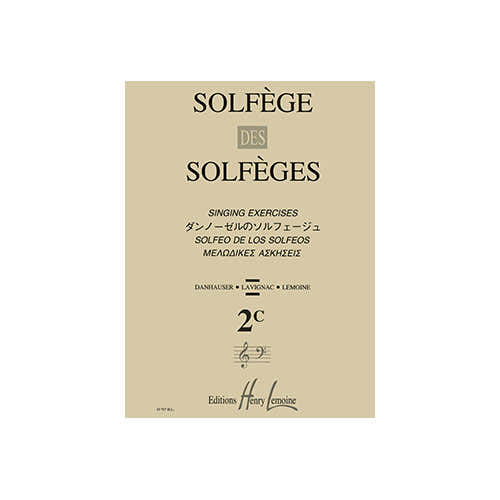 Lavignac Albert - Solfege Des Solfeges Vol.2c Sans Accompagnement
