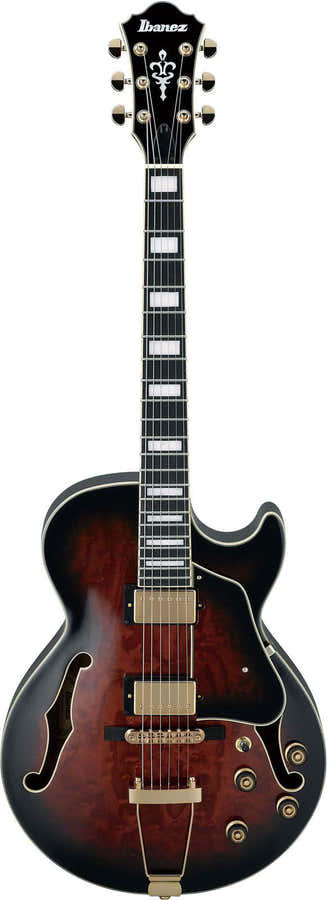 AG95QA-DBS Donkerbruine Sunburst Ag Artcore Expressionist