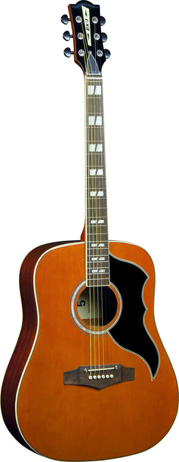 Ranger VI Vintage heruitgave Dreadnought met gebeitst naturel bovenblad