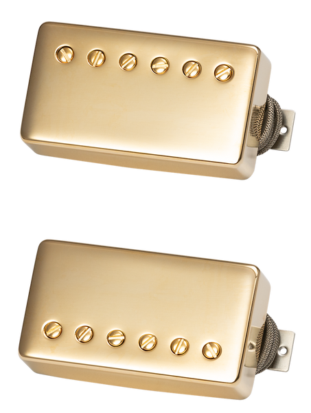 Gibson Accessories Custombucker Gepaarde Set Double Black True Historic Gouden Kappen