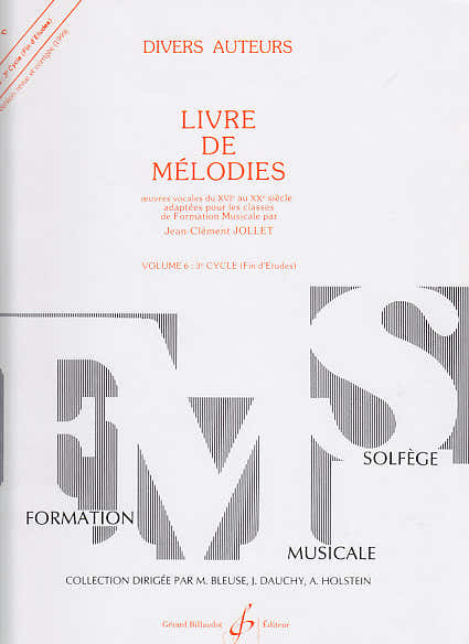 JOLLET JEAN-CLEMENT - LIVRE DE MELODIES VOL.6