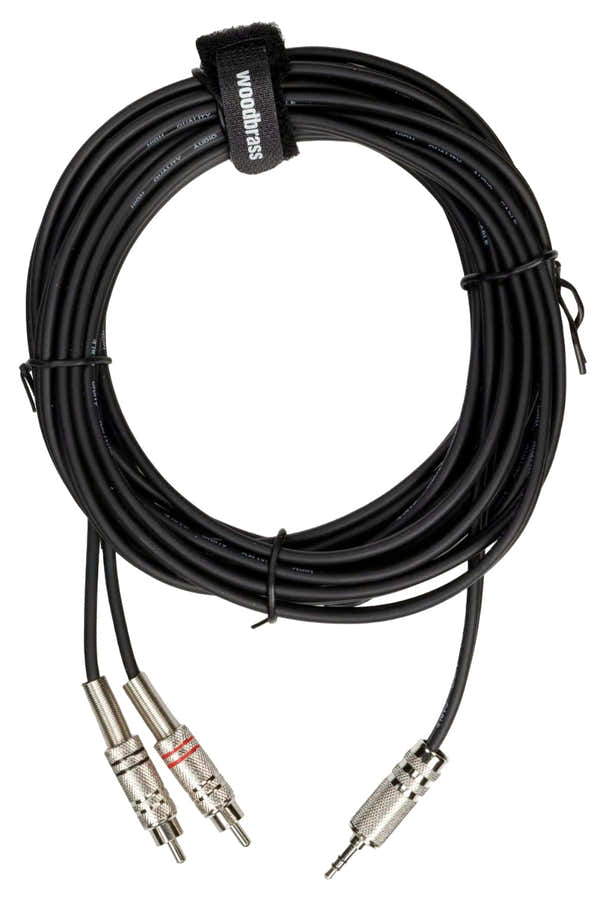 Stereo Mini Jack / 2 RCA Mannelijk - 6 m - AC22