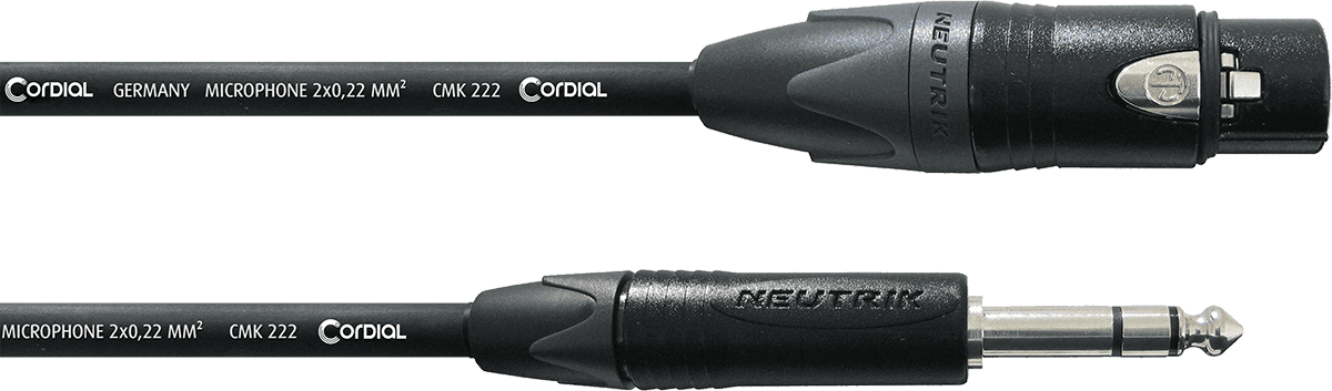 Stereo-Audiokabel XLR Bus/Jack 2,5 M
