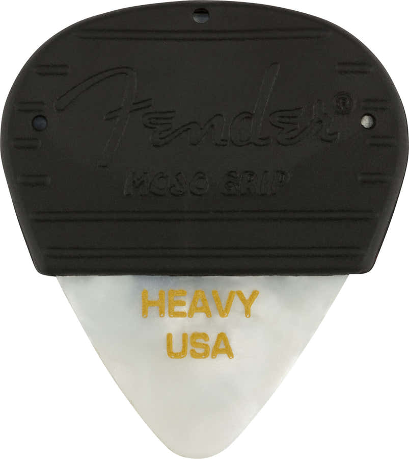 Mojo Grip Celluloid zware plectrums 3-pack White Moto