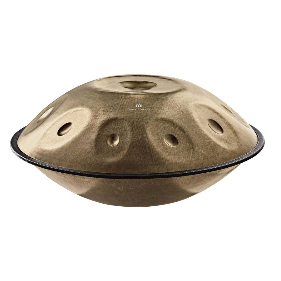 SONIC ENERGY SENSORY HANDPAN, STAINLESS STEEL, VINTAGE GOLD, D AMARA, 10 NOTES