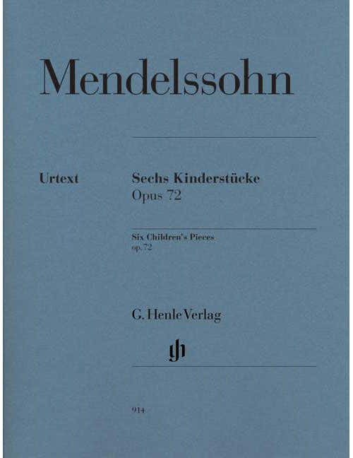 Mendelssohn Bartholdy - Six Children's Pieces Op. 72 - Piano