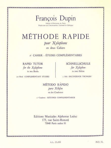 Leduc Methode rapide pour Xylophone Vol.2