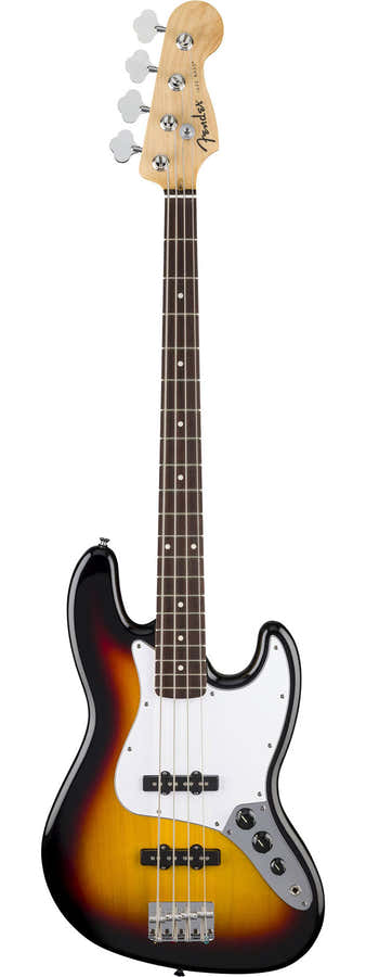 Standaard Jazz Bass LRL witte slagplaat 3-Color Sunburst
