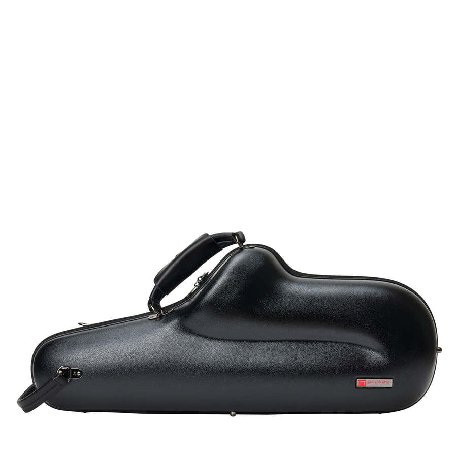 Zwarte Micro Zip Etui - Altsaxofoon