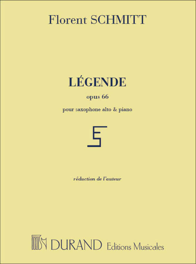 Schmitt - Legende - Saxophone et Piano