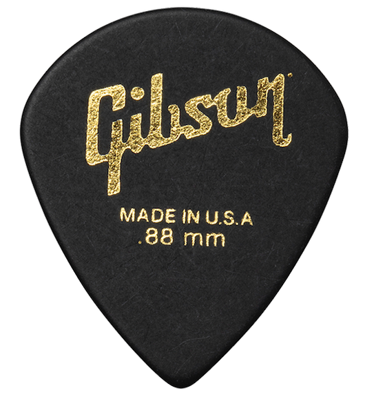 Moderne gitaarplectrums 6-pack zwart .73Mm gitaarplectrums