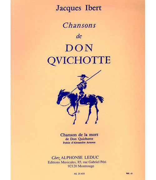 IBERT - CHANSON DU DON QUICHOTTE - N°4 : CHANSON DE LA MORT - ZANG EN PIANO