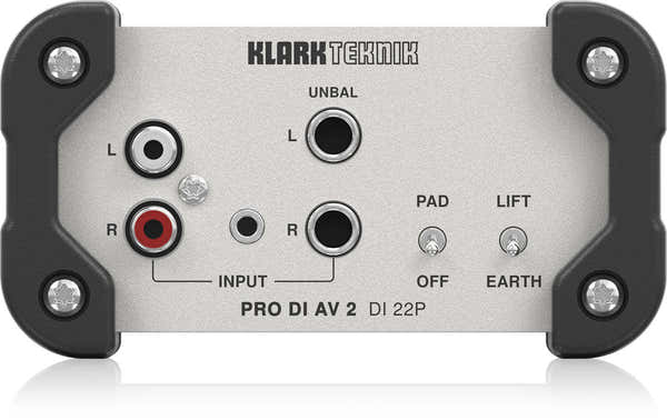 Klark Teknik Pro DI AV 2 DI 22P - Passieve Stereo DI-box