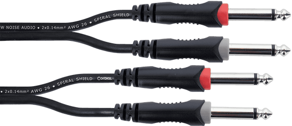 Dubbele Mono-Jack-Audiokabel 6 M