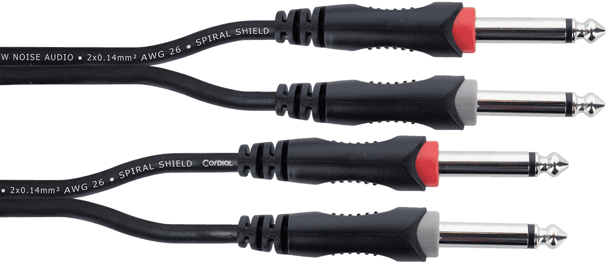 Dubbele Mono-Jack-Audiokabel 6 M