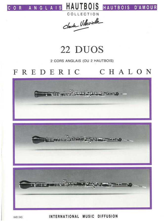 Chalon - 22 Duos - 2 Cors Anglais Ou 2 Hautbois