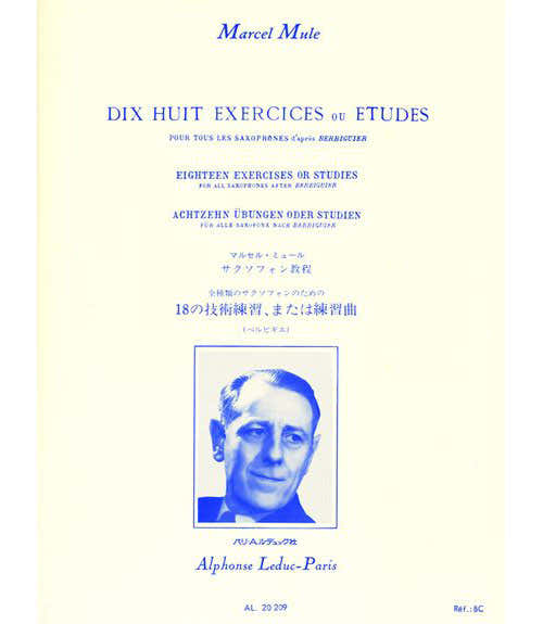 Mule Marcel - 18 Exercices Ou Etudes De Berbiguier - Saxophone