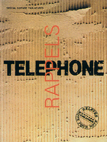 Telephone Rappels - Guitare Tab