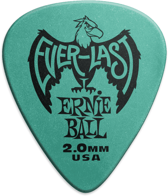 Plectrums Everlast Zakje van 12 IJsblauw 2mm