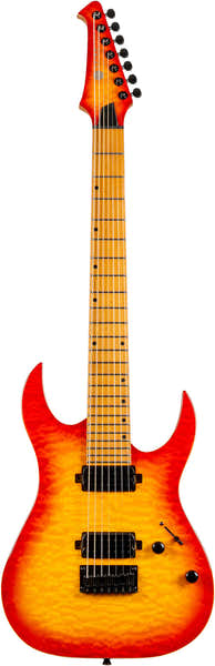 Spira Guitars S507QFB Fireburst