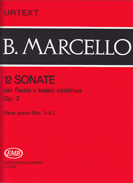 Marcello Sonate (12) Pour Flûte A Bec Op. 2 Vol. 1