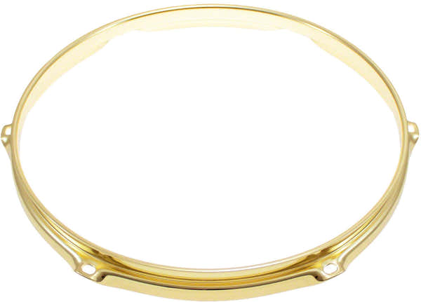 Sparedrum H30-12-6BR - Hoepel 12" 6 Spanbouten Goudkleurig Super Triple Flange 3.0mm