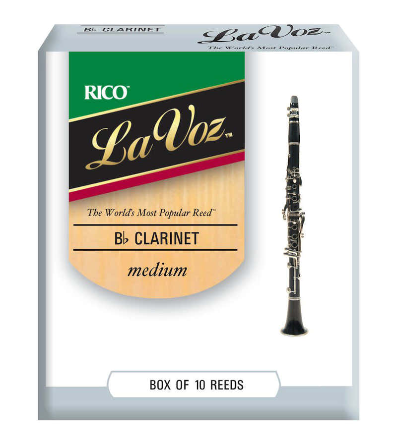 RICO LA VOZ BB CLARINET REEDS MEDIUM