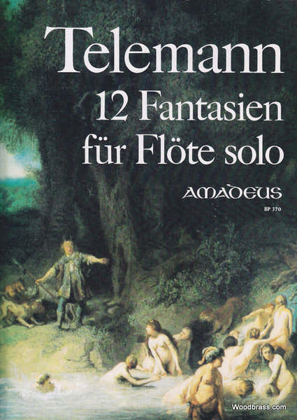 Amadeus Telemann G. PH. - 12 Fantasien - Flute A Bec Alto Solo
